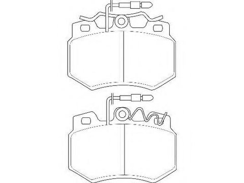 Set placute frana,frana disc PEUGEOT 205 (741A/C), PEUGEOT 205 Cabriolet (741B, 20D), PEUGEOT 205 Mk II (20A/C) - WAGNER WBP20923A