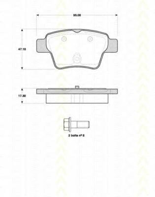 Set placute frana,frana disc PEUGEOT 307 (3A/C), P