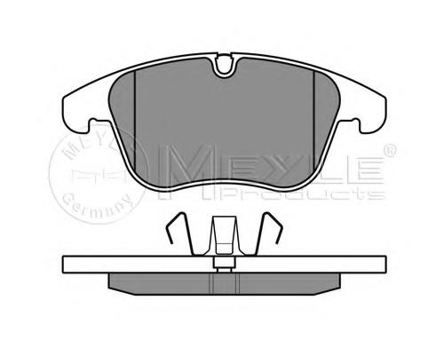 Set placute frana,frana disc PEUGEOT 407 limuzina (6D_), PEUGEOT 407 SW (6E_), Citroen C5 III limuzina (RD_) - MEYLE 025 243 3218