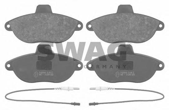 Set placute frana,frana disc PEUGEOT 806 (221), Citroen SYNERGIE (22, U6), FIAT ULYSSE (220) - SWAG 62 91 6225