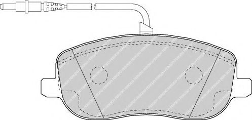 Set placute frana,frana disc PEUGEOT EXPERT (224) (1995 - 2016) FERODO FDB1556 piesa NOUA