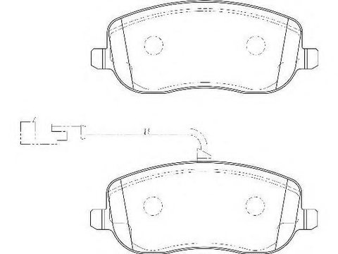 Set placute frana,frana disc PEUGEOT EXPERT (224), PEUGEOT EXPERT Van (222), PEUGEOT EXPERT platou / sasiu (223) - WAGNER WBP20261B