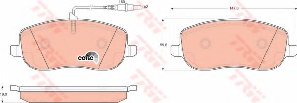 Set placute frana,frana disc PEUGEOT EXP