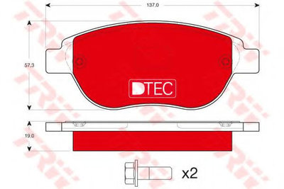 Set placute frana,frana disc PEUGEOT PARTNER combi