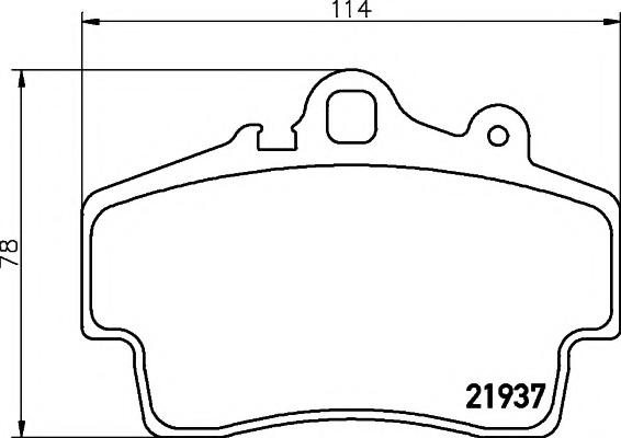 Set placute frana,frana disc PORSCHE BOXSTER (986), PORSCHE BOXSTER (987), PORSCHE CAYMAN (987) - HELLA PAGID 8DB 355 018-471