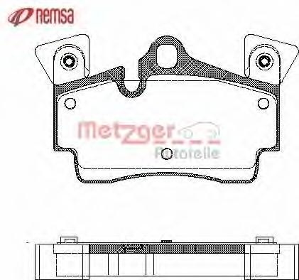 Set placute frana,frana disc PORSCHE CAYENNE (955)