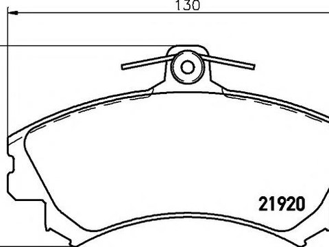 Set placute frana,frana disc PROTON WIRA hatchback (C9_C, C9_S), MITSUBISHI CARISMA (DA_), VOLVO S40 I limuzina (VS) - HELLA PAGID 8DB 355 016-681