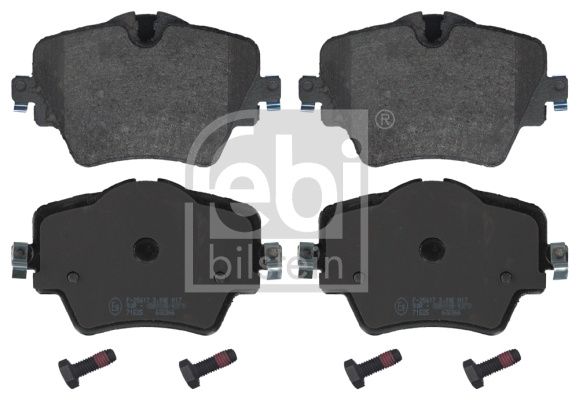 Set placute frana,frana disc punte fata (16908 FEBI BILSTEIN) BMW,MINI,TOYOTA 2|3|4|5|CLUBMAN, MINI CLUBMAN|COUNTRYMAN, MINI COUNTRYMAN|SUPRA, SUPRA / GR SUPRA|X1|X2|X3|X4|Z4