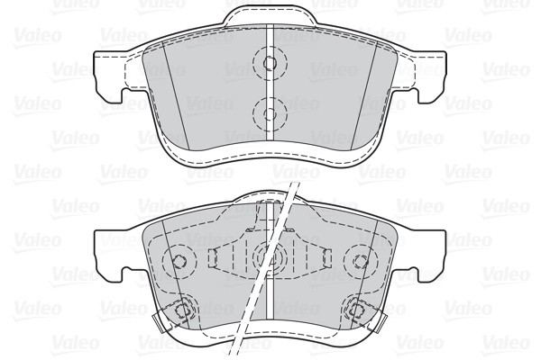 Set placute frana,frana disc punte fata (302163 VALEO) FIAT 500L