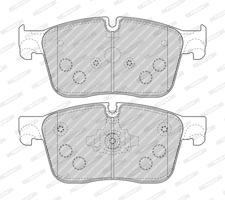 Set placute frana,frana disc punte fata (FDB4894 FERODO) JAGUAR,LAND ROVER DISCOVERY SPORT|F-PACE|I-PACE|RANGE ROVER EVOQUE|RANGE ROVER VELAR|XE|XF