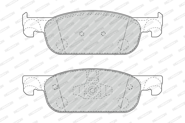 Set placute frana,frana disc punte fata (FDB4907 F