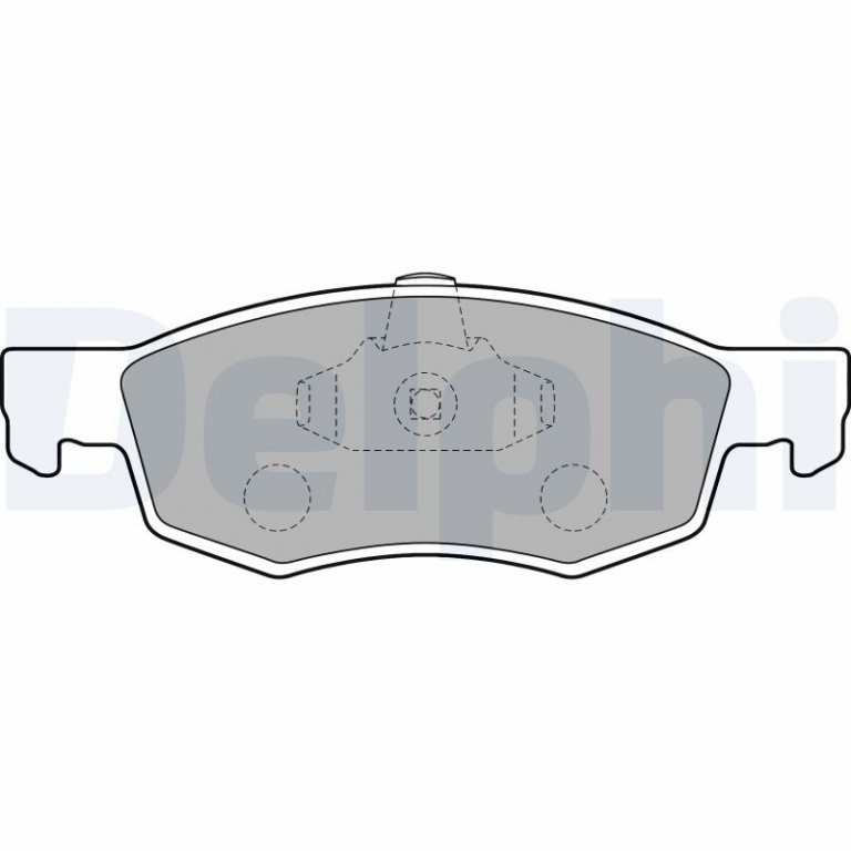 Set placute frana,frana disc punte fata (LP1796 DELPHI) FIAT DOBLO