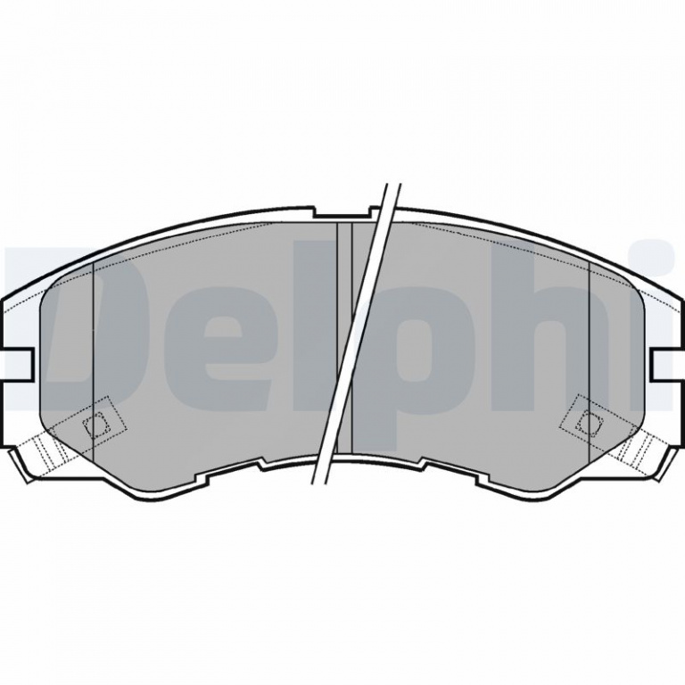 Set placute frana,frana disc punte fata (LP964 DELPHI) ISUZU,OPEL,VAUXHALL BIGHORN, TROOPER|DRAGON, INVADER, KB, TFR/TFS|FRONTERA|MONTEREY|RODEO|VEHICROSS