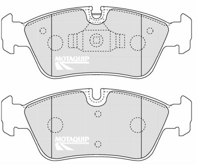 Set placute frana,frana disc punte fata (LVXL1259 MOTAQUIP) BMW 1|3