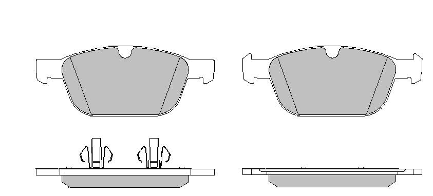 Set placute frana,frana disc punte fata (LVXL1632 MOTAQUIP) VOLVO XC60|XC90