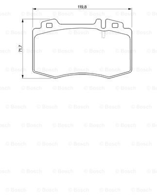 Set placute frana,frana disc punte fata (0986494012 BOSCH) MERCEDES-BENZ