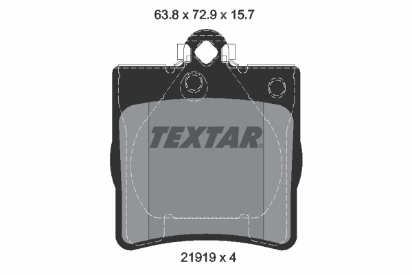 Set placute frana,frana disc puntea spate (2191903 TEXTAR) CHRYSLER,MERCEDES-BENZ C-CLASS|CLK|CROSSFIRE|E-CLASS|SLK