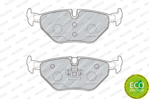 Set placute frana,frana disc puntea spate (FDB1867