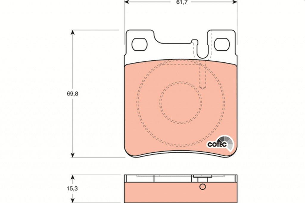 Set placute frana,frana disc puntea spate (GDB1123 TRW) CHRYSLER,MERCEDES-BENZ C-CLASS|CL-CLASS, S-CLASS|CLK|CROSSFIRE|E-CLASS|S-CLASS|SL|SLK