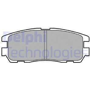 Set placute frana,frana disc puntea spate (LP0965 DELPHI) GREAT WALL,ISUZU,OPEL,VAUXHALL