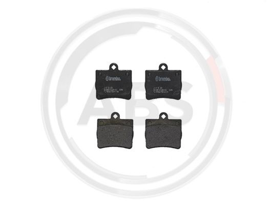 Set placute frana,frana disc puntea spate (P50024 ABS) MERCEDES-BENZ