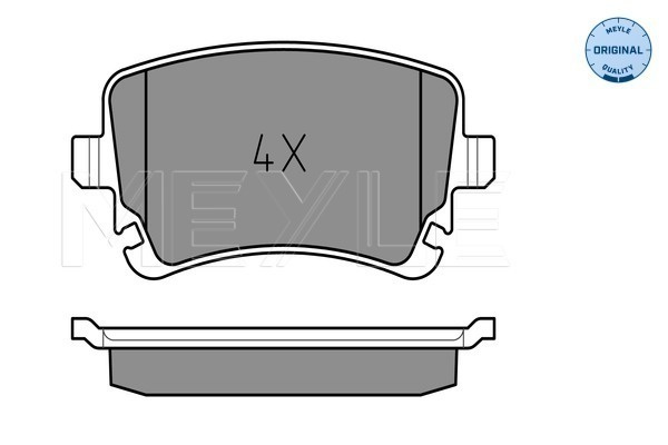 Set placute frana,frana disc puntea spate (0252332617 MEYLE) AUDI,AUDI (FAW),VW