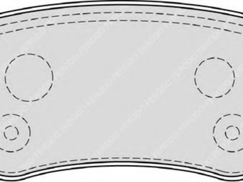 Set placute frana,frana disc RENAULT GRAND SCENIC III (JZ0/1) (2009 - 2016) FERODO FDB4182 piesa NOUA