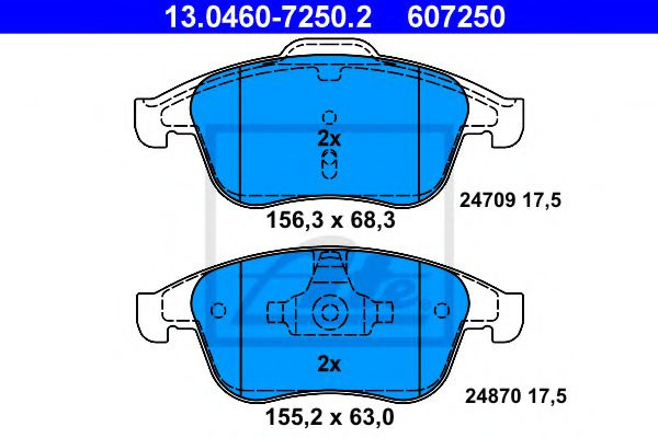 Set placute frana,frana disc RENAULT GRAND SCENIC 