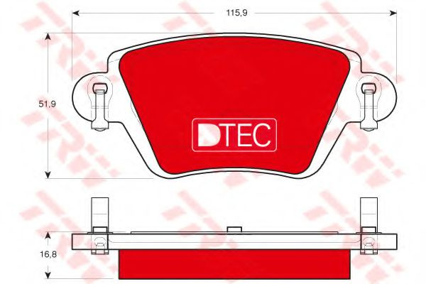 Set placute frana,frana disc RENAULT KANGOO (KC0/1