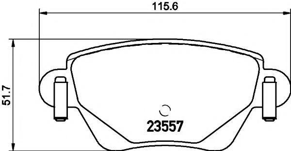 Set placute frana,frana disc RENAULT KANGOO (KC0/1_), RENAULT KANGOO Rapid (FC0/1_) - HELLA PAGID 8DB 355 012-211