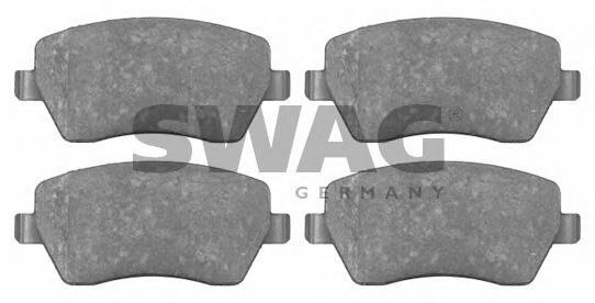 Set placute frana,frana disc RENAULT KANGOO Rapid (FC0/1_), NISSAN MARCH III (K12), RENAULT MODUS / GRAND MODUS (F/JP0_) - SWAG 60 91 6523