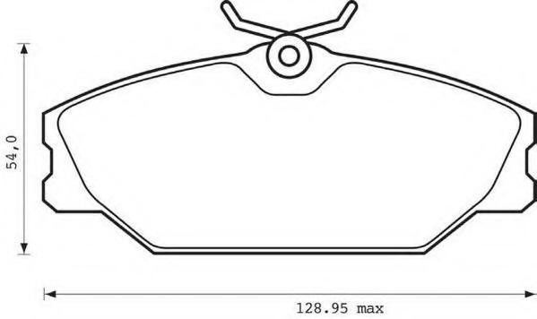 Set placute frana,frana disc RENAULT LAGUNA I I (B56_, 556_), RENAULT LAGUNA I Estate (K56_), RENAULT MEGANE I (BA0/1_) - STOP 573008S