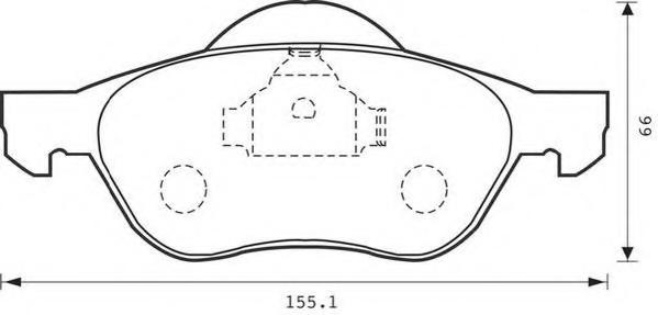 Set placute frana,frana disc RENAULT LAGUNA II (BG0/1_), RENAULT LAGUNA II Sport Tourer (KG0/1_), RENAULT TWINGO II (CN0_) - STOP 573016S