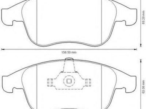 Set placute frana,frana disc RENAULT LAGUNA III (BT0/1), RENAULT LAGUNA III Sportour (KT0/1), RENAULT LAGUNA cupe (DT0/1) - JURID 573273J