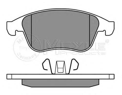 Set placute frana,frana disc RENAULT LAGUNA III (BT0/1), RENAULT LAGUNA III Sportour (KT0/1), RENAULT LAGUNA cupe (DT0/1) - MEYLE 025 247 1018