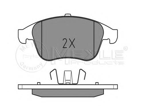 Set placute frana,frana disc RENAULT LAGUNA III (BT0/1), RENAULT LAGUNA III Sportour (KT0/1), RENAULT LAGUNA cupe (DT0/1) - MEYLE 025 247 0917