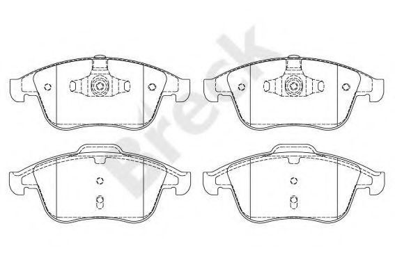 Set placute frana,frana disc RENAULT LAGUNA III Grandtour (KT0/1) (2007 - 2016) Break 24709 00 701 00 piesa NOUA