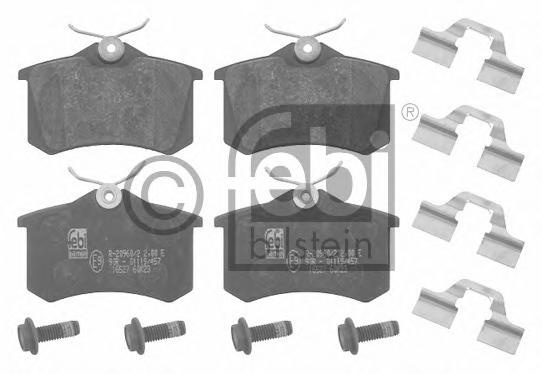 Set placute frana,frana disc RENAULT MEGANE II (BM0/1_, CM0/1_), RENAULT Scenic II (JM0/1_), RENAULT MEGANE II Coup-Cabriolet (EM0/1_) - FEBI BILST