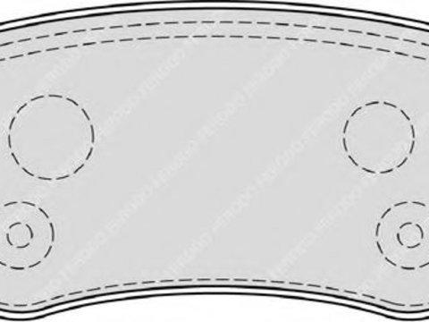 Set placute frana,frana disc RENAULT MEGANE III Hatchback (BZ0) (2008 - 2016) FERODO FDB4182 piesa NOUA