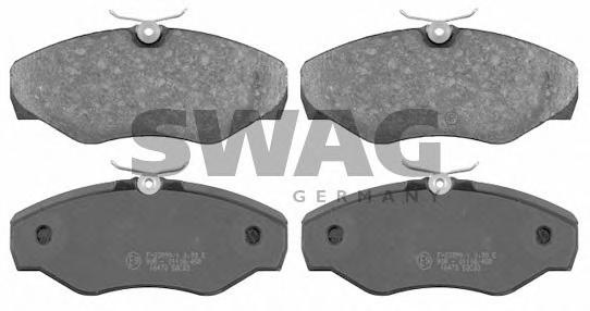 Set placute frana,frana disc RENAULT TRAFIC II bus (JL), RENAULT TRAFIC II Van (FL), OPEL VIVARO caroserie (F7) - SWAG 60 91 6473