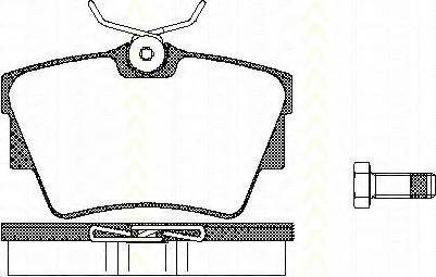 Set placute frana,frana disc RENAULT TRAFIC II bus (JL), RENAULT TRAFIC II Van (FL), OPEL VIVARO caroserie (F7) - TRISCAN 8110 10530