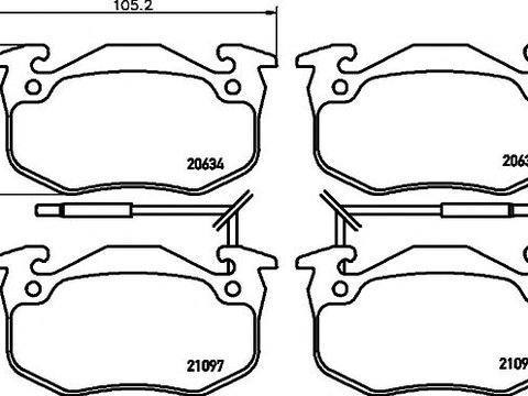 Set placute frana, frana disc RENAULT TWINGO 93- - punte fata - Cod intern: W20157252 - LIVRARE DIN STOC in 24 ore!!!