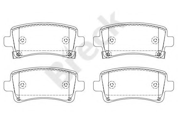 Set placute frana,frana disc SAAB 9-5 (YS3G) (2010 - 2012) Break 24421 00 704 20 piesa NOUA