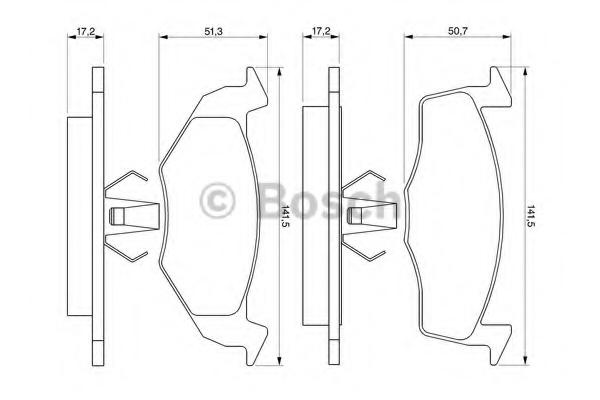 Set placute frana,frana disc SEAT AROSA (6H), SKOD
