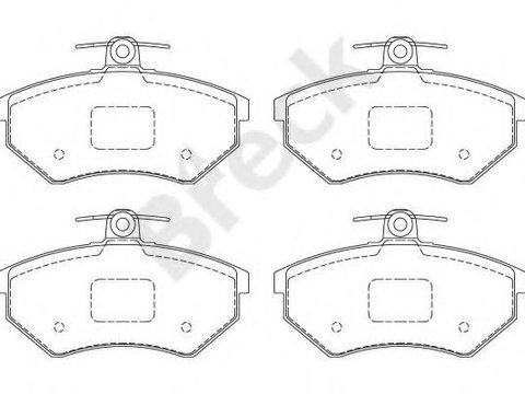 Set placute frana,frana disc SEAT CORDOBA (6K1, 6K2) (1993 - 1999) Break 20168 00 701 00 piesa NOUA