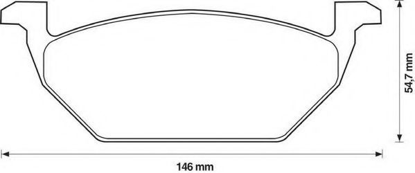 Set placute frana,frana disc SEAT CORDOBA (6L2) (2002 - 2009) JURID 571985JC piesa NOUA