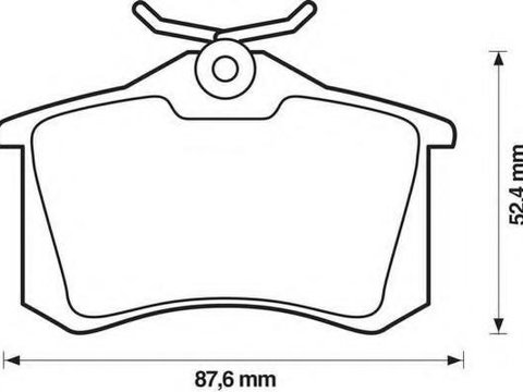 Set placute frana,frana disc SEAT CORDOBA limuzina (6K1, 6K2), VW SCIROCCO (53B), AUDI A4 limuzina (8D2, B5) - STOP 571906S