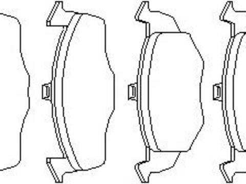 Set placute frana,frana disc SEAT CORDOBA limuzina (6K1, 6K2), SEAT TOLEDO (1L), VW GOLF Mk III (1H1) - TOPRAN 107 236