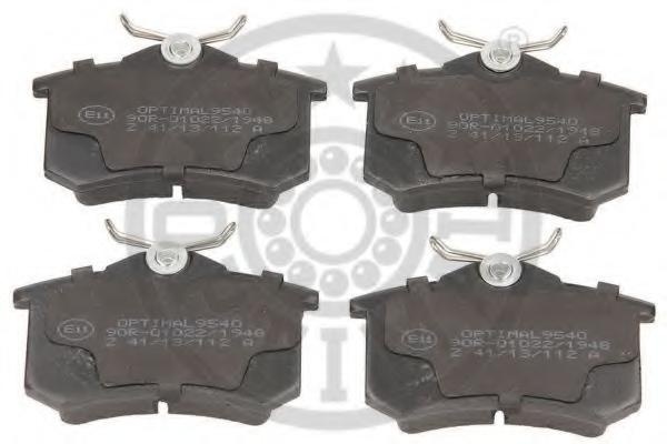 Set placute frana,frana disc SEAT CORDOBA limuzina (6K1, 6K2), AUDI A4 limuzina (8D2, B5), AUDI A8 limuzina (4D2, 4D8) - OPTIMAL 9540