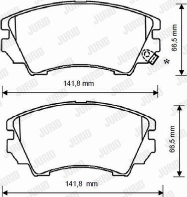 Set placute frana.frana disc Set de frana din ceramica Fata BUICK CASCADA CHEVROLET CAMARO MALIBU OPEL ASTRA J OPEL ZAFIRA TOURER C (P12), Dubita, 10.2011 - Jurid 573270JC